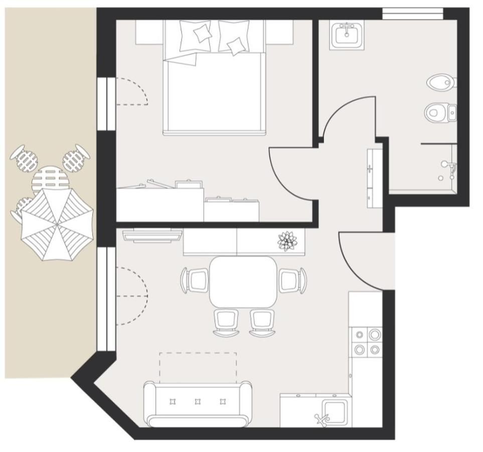 Zum Sonnentor App Larix Apartment ลูตาโก ภายนอก รูปภาพ
